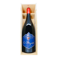 Bouteille de vin rouge Le Majestic AOP Corbières, Domaine Pilenium, en coffret bois, vin biologique français