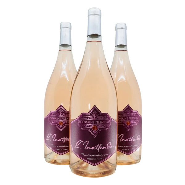L’Inattendu 2024 - Grenache Cinsault - Vin Rosé Perlant - AOP Corbières - Lot de 3 Magnums 150cl