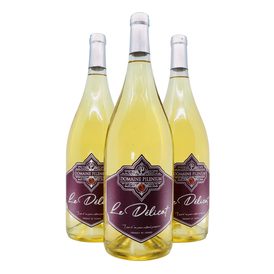 Le Délicat – 2024 – Rolle & Bourboulenc – Blanc – Bio – AOP Corbières – Lot de 3 Magnums (3x1,5L) - DOMAINE PILENIUM
