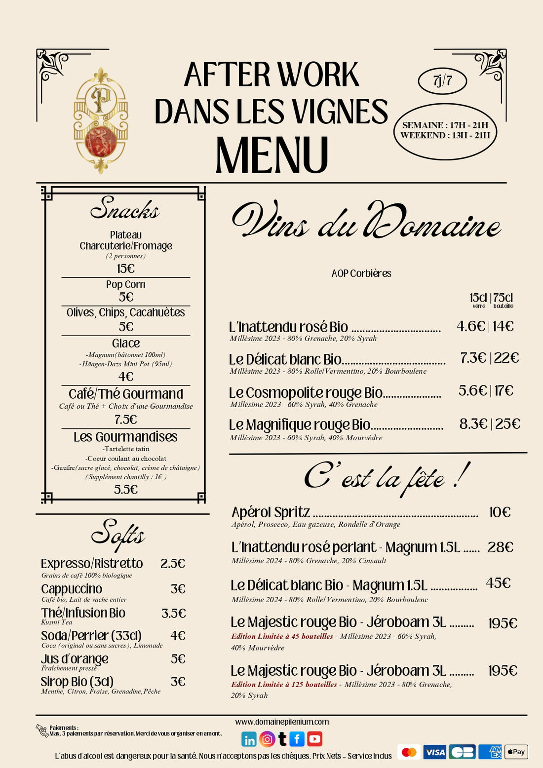 After Work dans les Vignes - Sur Réservation(s)