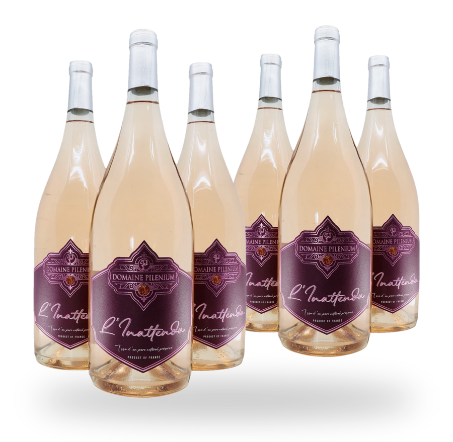 L'Inattendu 2024 - Grenache Cinsault - Vin Rosé - AOP Corbières - Lot de 6 Magnums 150cl