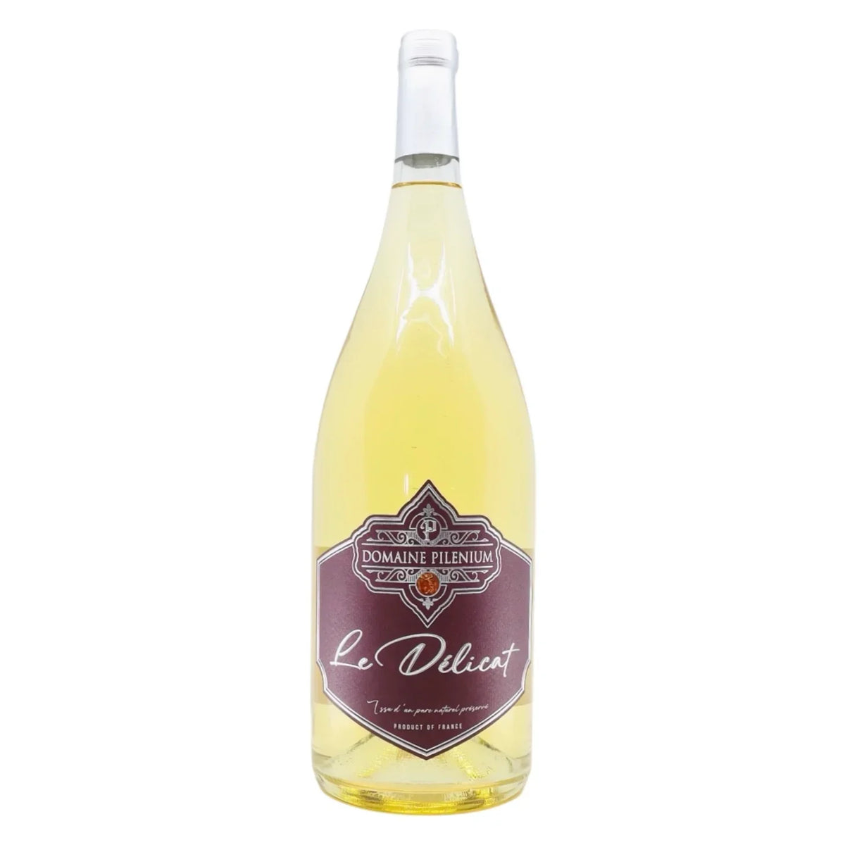 Bouteille de vin blanc bio Le Délicat, AOP Corbières, Domaine Pilenium, France
